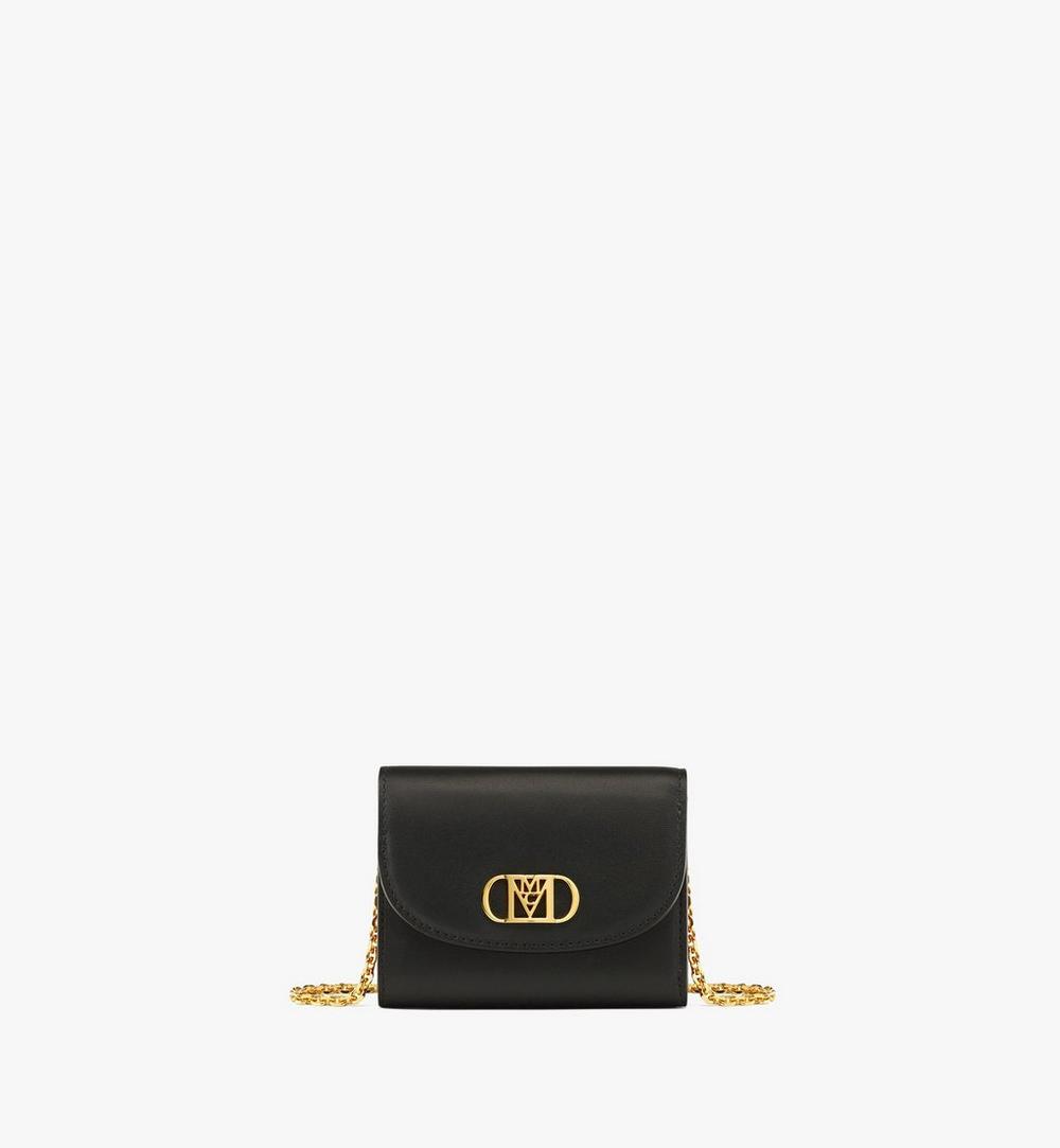 Mode Mena Trifold Chain Wallet in Nappa Leather 1